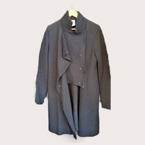 CoSTUME NATIONAL - Unisex asymmetrical 3 panel wool coat- Size L (Fits M)